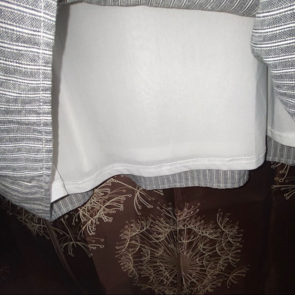 SOLD.  Polagram Midi Large L Dress Womens Country farmhouse farm Striped Lined - Picture 6 of 9